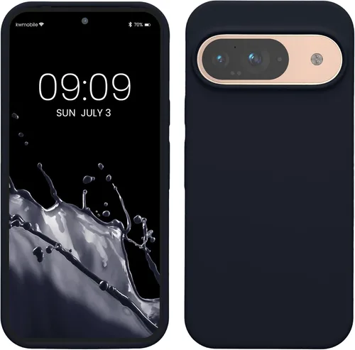 Vista 349 de kwmobile Funda Compatible con Google Pixel 6 Pro - Funda de Teléfono de Silicona TPU con Acabado Suave - Azul Caribe