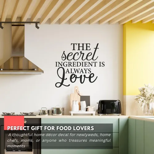 Vista 3 de My Vinyl Story - Adhesivo decorativo para pared de cocina, frase inspiradora de arte para cocina, comedor o cafetería, extraíble