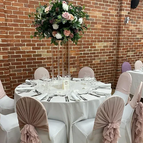 Vista 3 de 10 jarrones acrílicos transparentes para centros de mesa de boda, soporte de flores de 15.75 pulgadas de alto, jarrones de mesa de compromiso