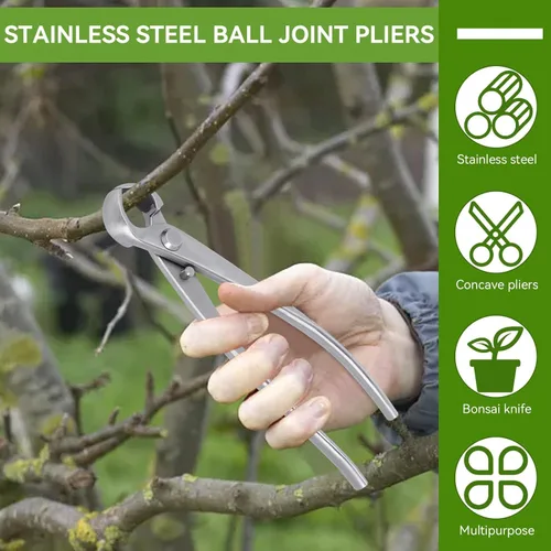 Vista 7 de Bonsái Tools - Cortador cóncavo de 7.087 in BonsaiCutters Cortador de ramas Bonsái Tijera de árbol podadora BonsaiTrimmer Herramientas de jardinería