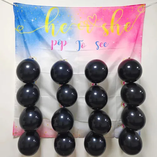 Vista 7 de Juego de dardos de revelación de género para bebé, globo de revelación para niña o niño, polvo rosa y azul para fiesta de él o ella, kit