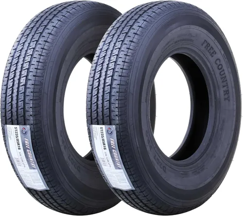 Vista 6 de Free Country GRAND RIDE Juego de 2 neumáticos Premium para remolque ST 175/80R13 de 6 capas, Rango de carga C con protector contra roces Premium