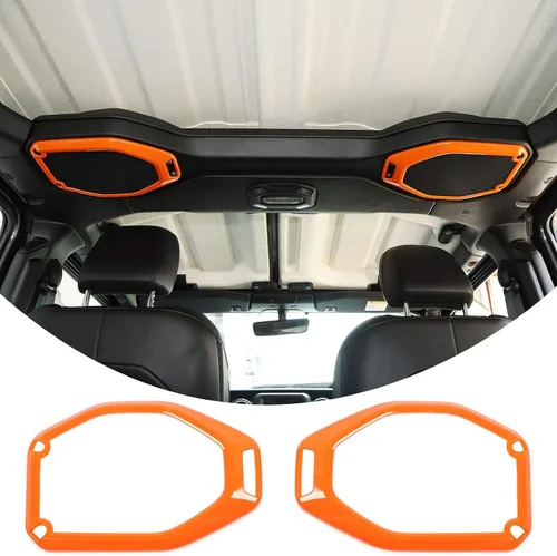 Vista 8 de JeCar Cubierta de marco de altavoz superior para Jeep Wrangler JL JLU Gladiator JT 2018-2023, accesorios interiores (azul)