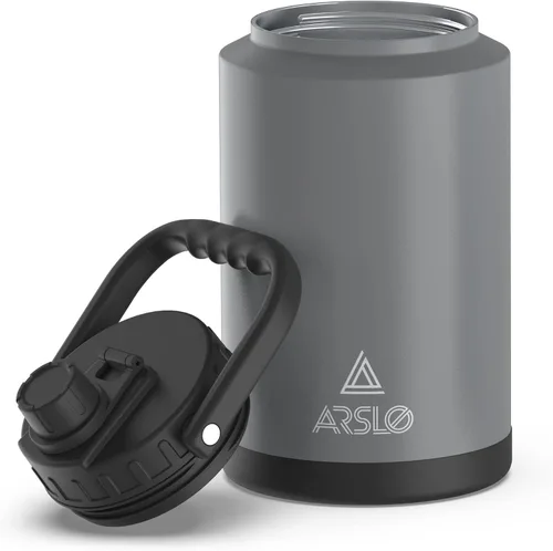 Vista 13 de Jarra Grande de Agua Aislada con Asa, Botella de Agua Aislada de Un Galón, Jarra de Agua de Acero Inoxidable de 1 Galón