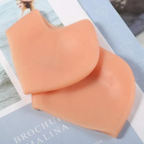 Vista 7 de Healifty 3 pares de calcetines de talón de gel hidratantes de silicona agrietados calcetines de talón para hombres mujeres piel seca dura agrietada
