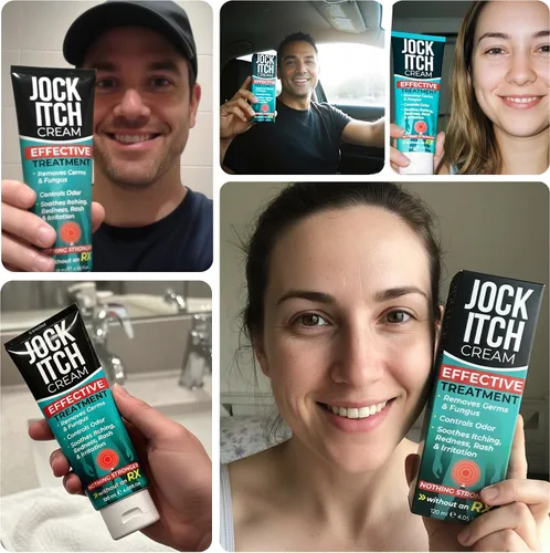 Vista 7 de Jock Itch Cream Tratamiento antifúngico extra fuerte para la ingle y los muslos internos Alivio para la picazón en la piel, tiña inguinal, tiña