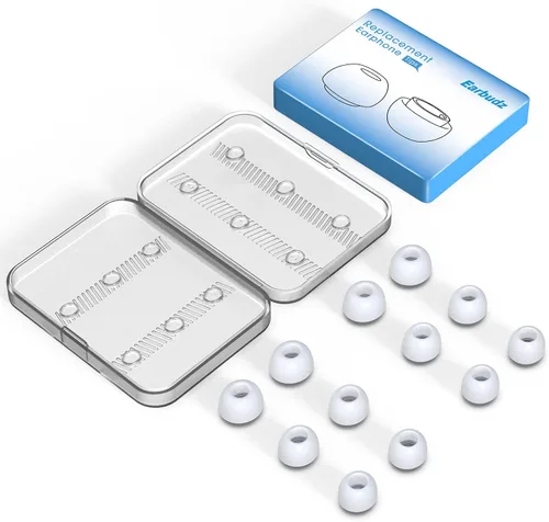 Vista 2 de [6 pares] Reemplazo de auriculares Airpod Pro Tips para Apple Airpods Pro y Airpods Pro 2 2ª generación – pequeño, mediano y grande (blanco)