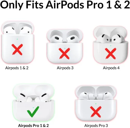 Vista 2 de Collegiate Ohio State Buckeyes - Funda de silicona para Apple AirPods Pro (1ª/2ª generación) con mosquetón