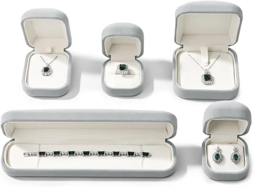 Vista 4 de Oirlv Caja de pulsera de terciopelo Caja de regalo de joyería
