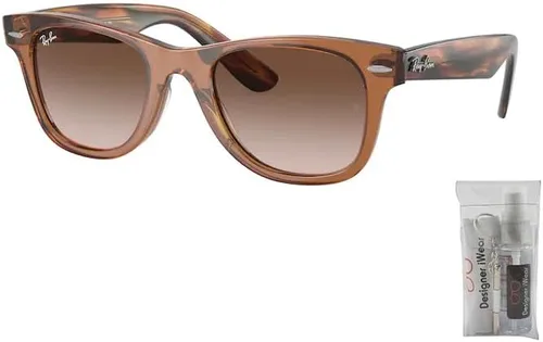 Vista 2 de Ray-Ban Junior Wayfarer RJ9066S - Lentes de sol cuadrados para hombre y mujer + paquete con gafas de diseñador iWear Kt