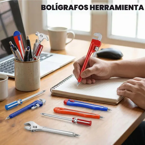 Vista 3 de Exasinine 30 bolígrafos con forma de herramienta, 10 estilos
