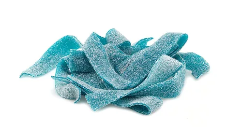 Vista 3 de Smarty Stop Tiras de caramelo de goma agria (frambuesa azul, 1 libra)