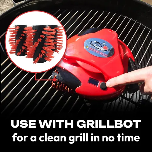 Vista 4 de Grillbot GBB201 - Cepillos de repuesto para robot de limpieza automático de parrilla de barbacoa Grillbot (latón)