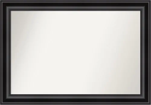 Vista 52 de Amanti Art Espejo personalizado, espejo de baño negro puente, espejo de pared o espejo de tocador de baño sobre el fregadero (26 x 26 pulgadas)