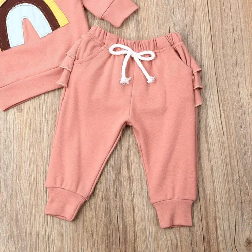 Vista 5 de Thorn Tree Ropa de bebé recién nacido traje de algodón lindo bebé niño ropa de juego otoño invierno arco iris trajes Arcoiris Rainbow