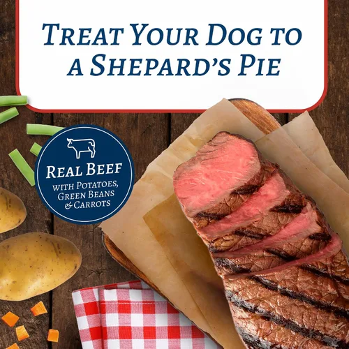 Vista 3 de Blue Buffalo Family Favorites - Alimento húmedo para perros adultos, hecho con ingredientes naturales, pastel de pastor, lata de 12.5 onzas