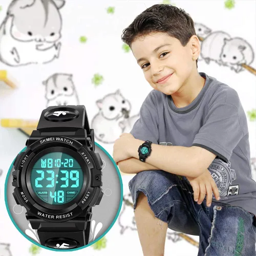 Vista 6 de Reloj impermeable multifuncional LED para niños - Regalos para niños