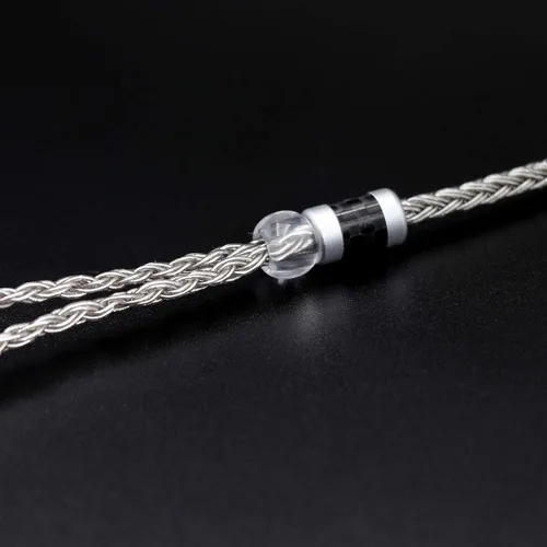 Vista 7 de Linsoul Tripowin Zonie cable SPC para auriculares de 16 núcleos, chapado en plata