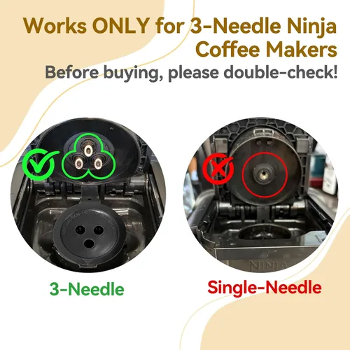 Vista 9 de Paquete de 5 cápsulas de café reutilizables Ninja: tazas K reutilizables para cafetera Ninja, filtros de café recargables para 3 agujas Ninja