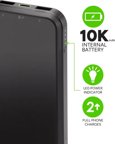 Vista 2 de Mophie Powerstation Core 10,000mAh Power Bank Capacidad de mejor valor 18 W, multidispositivo