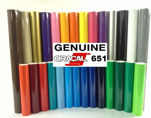 Vista 2 de ORACAL 651 Calcomanías de vinilo multicolor a base de disolventes con adhesivo con espátula multiusos amarilla (12 pulgadas x 5 pies, negro)