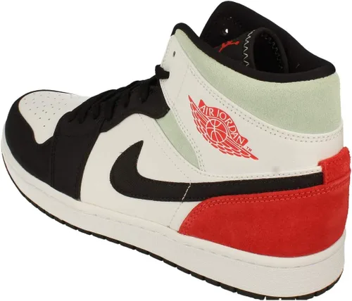 Vista 2 de Jordan Zapatos Nike Air 1 Retro Mid Se Olympic 852542-104 para hombre, Blanco