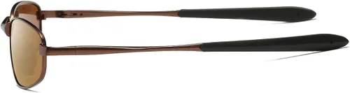 Vista 3 de ZHILE Gafas de sol polarizadas de tamaño pequeño, marco de metal rectangular para hombres y mujeres, protección UV400