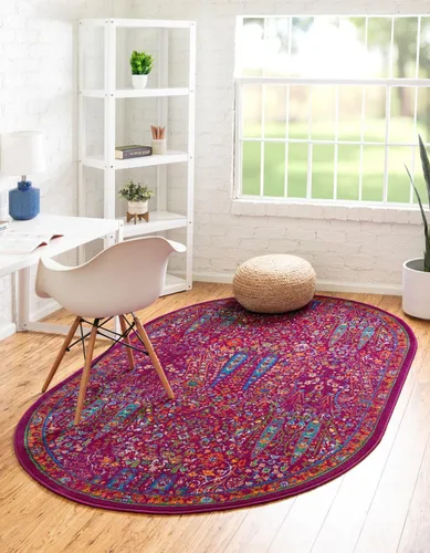 Vista 17 de Unique Loom Calypso Collection - Alfombra rectangular de 2 x 3 pies, color aguamarina y azul marino