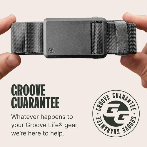 Vista 5 de Groove Life Groove Belt Ultra – Cinturón de golf para hombre, elástico, hebilla magnética, ajustable, cómodo, para golf Abyss Navy