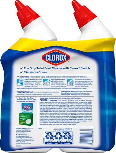 Vista 11 de Clorox Limpiador de inodoro con blanqueador, limpiador de lluvia, 24 onzas