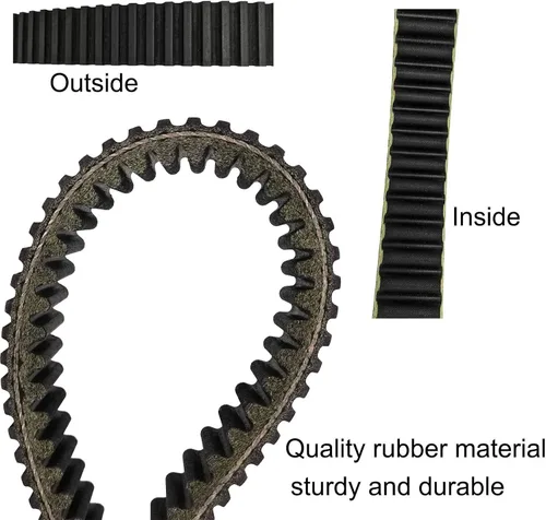 Vista 2 de Correa de transmisión para Yamaha Grizzly Rhino Wolverine Kodiak 400 450 YFM400 YFM 400 Replacement 5GH-17641-10-00, 5GH-17641-00-00