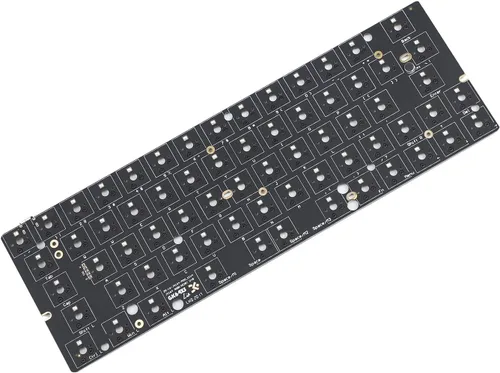 Vista 5 de Skyloong 64 GK64 GK64x RGB intercambiable en caliente programable con cable caso PCB placa Cherry MX teclado DIY kit espacio reemplazable Kit
