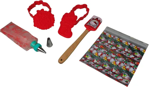 Vista 2 de Juego de utensilios para hornear galletas de Hello Kitty de Navidad