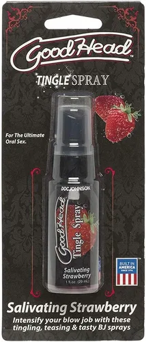 Vista 2 de Doc Johnson GoodHead - Tingle Spray - Fresa salivante - 1 fl oz (1.0 fl oz)