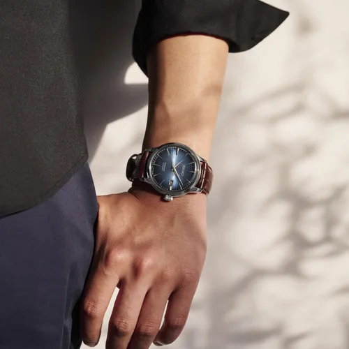 Vista 2 de SEIKO SRPK15J1,Hombres Presage, Mecánico, Automático, Inoxidable, Plata, Cuero, WR,SRPK15, Moderno