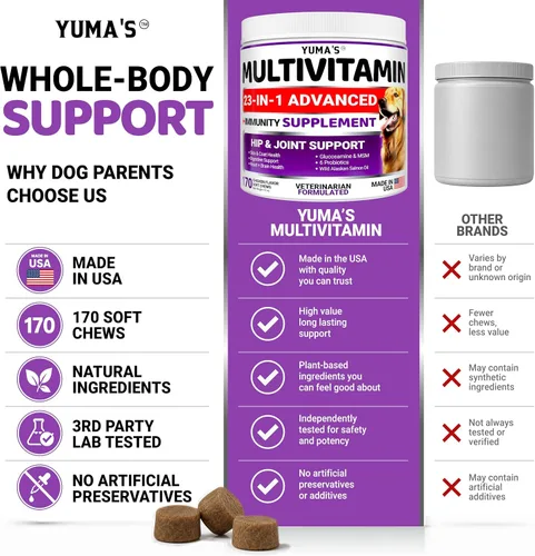 Vista 8 de Vitaminas y suplementos para perros - 170 masticables - Multivitamínico