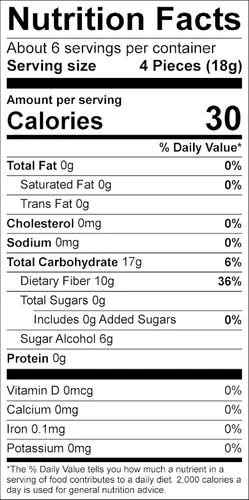 Vista 7 de Dr. John's Healthy Sweets Caramelo duro de menta verde con cero azúcar, sin colorantes, a base de plantas, apto para dieta cetogénica, bolsa de 3.85