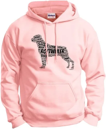 Vista 8 de ThisWear Rottweiler Word Art - Sudadera con capucha para perro y cachorro