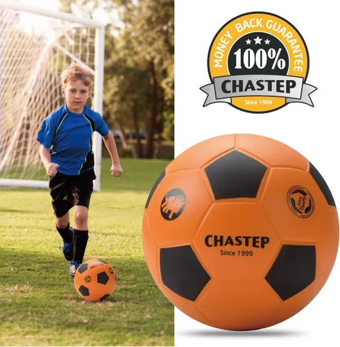 Vista 5 de pelota fe fútbol de espuma de piel integral de 8 pulgadas, perfecta para niños o aprendices del juego, para ejercicios en el exterior