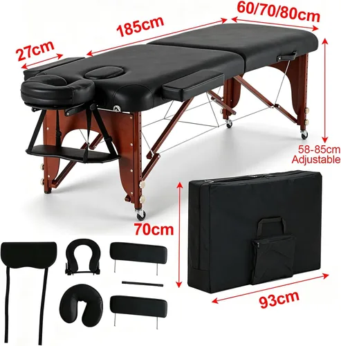 Vista 2 de Cama plegable portátil del balneario plegable de la tabla 23.6-27.6 in de Rosa (Pinks)