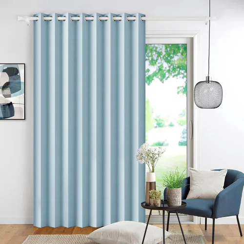 Vista 14 de Cortinas plisadas completamente opacas con cierre magnético, 72 pulgadas de largo, para interiores y exteriores, 1 panel, 45 pulgadas de ancho x 72
