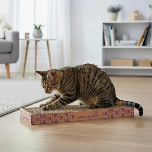 Vista 8 de Rascador corrugado SmartyKat para gatos