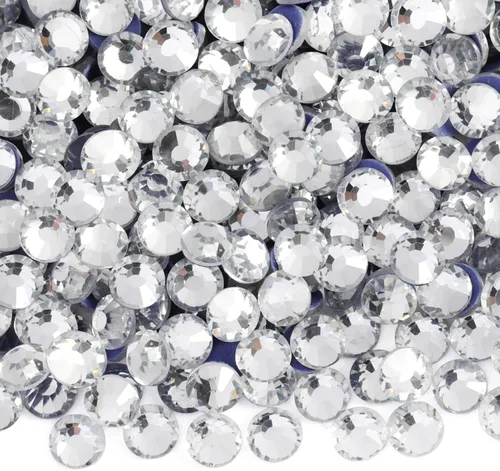 Vista 31 de 6000 diamantes de imitación termoadhesivos a granel, diamantes de imitación azules para ropa de manualidades, cristales termoadhesivos para Zafiro