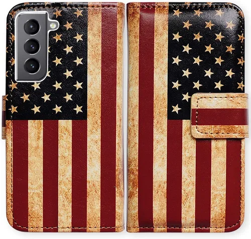 Vista 22 de Bcov Funda para Galaxy S22 Plus, funda de piel con tapa y soporte para tarjeta y soporte para Samsung Galaxy S22 Plus 5G / S22+ Patrón de pájaro