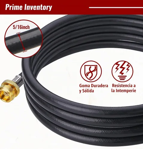 Vista 6 de CALPOSE Manguera adaptadora de propano de 3 pies, adaptador de 1 libra a 20 libras que convierte electrodomésticos de 1 libra en tanques de 5 a 40