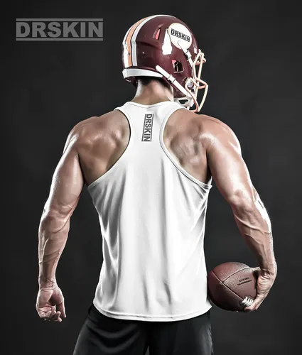 Vista 6 de DRSKIN Men's 4 or 3 Pack Tank Tops Sleeveless Shirts Dry Fit Y-Back Muscle Mesh Gym Training Athletic Workout