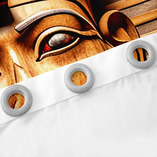 Vista 6 de Erosebridal Cortinas de ventana del faraón egipcio, tribu del antiguo Egipto exótico, pirámides egipcias, cortinas decorativas para dormitorio, sala