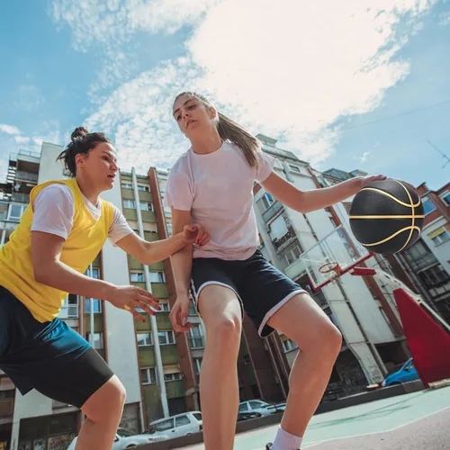 Vista 6 de Dakapal Baloncesto de goma tamaño 5 para adolescentes y adultos, pelotas de baloncesto para interiores y exteriores, para juegos, gimnasio