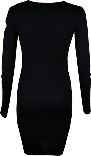 Vista 2 de NOROZE - Vestido de Halloween para mujer, diseño de esqueleto