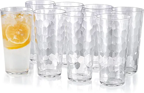 Vista 6 de KOXIN-KARLU Mixed Drinkware - Vasos de plástico de 26 onzas, vasos de agua acrílicos, juego de 6 unidades, color azul